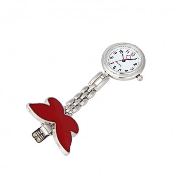 Fashion Womens Watch Nurse Clip-on Fob Brooch Pendant Hanging Butterfly Pocket Watch relogio dropshipping freeshipping #50