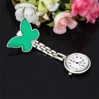 Fashion Womens Watch Nurse Clip-on Fob Brooch Pendant Hanging Butterfly Pocket Watch relogio dropshipping freeshipping #50