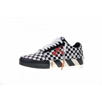Original Vans Low Classic mens Skateboarding Shoes Mens White c/o Virgil Abloh Vulc Low Top Canvas Shoes Authentic Sneakers