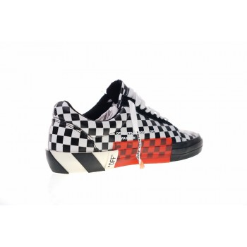 Original Vans Low Classic mens Skateboarding Shoes Mens White c/o Virgil Abloh Vulc Low Top Canvas Shoes Authentic Sneakers