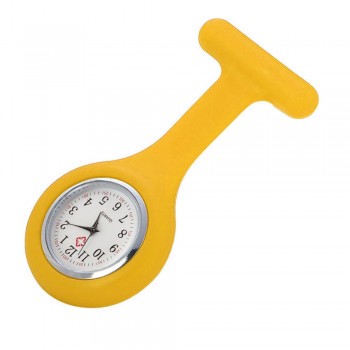 2018 Silicone Nurse Watch Brooch Tunic Fob Watch With Free Battery Doctor Medical Freeshipping amp; Wholesale  #D