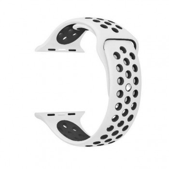 NK6 Sport Silicone Watchband  Breathable hole  Replacement Strap for Apple watch series 1 2 3 4 Strap 40/44MM 38/42MM Bracelet