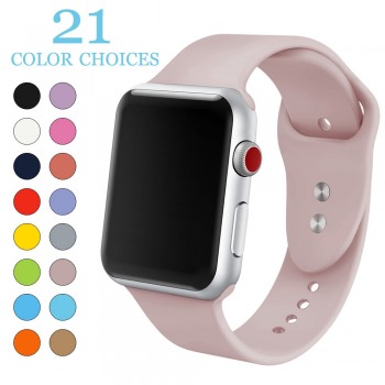 mu sen Soft Silicone Replacement Sport Band For 38mm Apple Watch Series1 2 42mm Wrist Bracelet Strap For iWatch Sports Edition