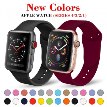 mu sen Soft Silicone Replacement Sport Band For 38mm Apple Watch Series1 2 42mm Wrist Bracelet Strap For iWatch Sports Edition