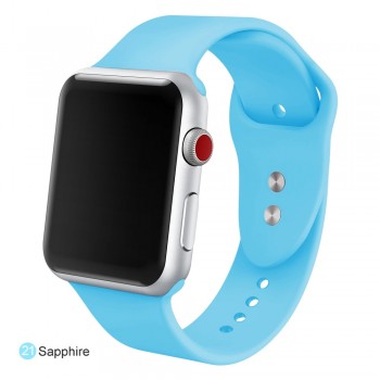 mu sen Soft Silicone Replacement Sport Band For 38mm Apple Watch Series1 2 42mm Wrist Bracelet Strap For iWatch Sports Edition