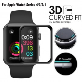 3D Full Coverage Tempered Glass For Apple Watch band Series 1 2 3 4 Protective Film Screen Protector on iwatch 38 42 40 44 mm