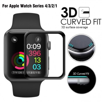 3D Full Coverage Tempered Glass For Apple Watch band Series 1 2 3 4 Protective Film Screen Protector on iwatch 38 42 40 44 mm