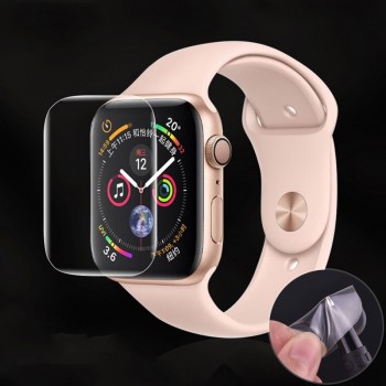 Abdo Not Glass Clear Full Coverage Protective Film for iWatch 4 40MM 44MM Screen Protector Cover for Apple Watch 3 2 1 38MM 42MM