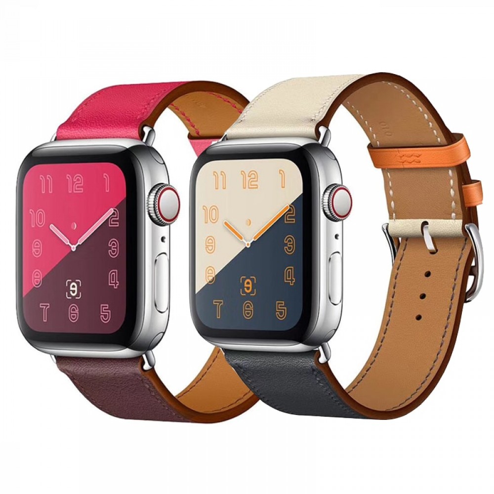 High quality Leather loop for iWatch 4 40mm 44mm Sports Strap Single Tour band for Apple watch 42mm 38mm Series 1amp;2amp;3