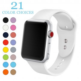 MU SEN  Sports silicone Band For Apple watch Series 4/3/2/1Replace Bracelet Strap watchband Watchstrap for apple watch 42mm 38mm