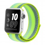 Stripe Colorful Nylon Loop Breathable Watchband for Apple Watch iWatch 4 Sports amp; Edition Sport Bracelet Strap Wrist Watch Band
