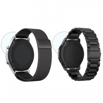 22mm Universal Milanese Loop band for Samsung Gear S3 Classic/S3 Frontier/galaxy watch 46mm Adjustable Stainless Steel Strap