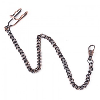 Bronze/Silver Vintage Style 5 Color For Choice Retail Alloy Pocket Watch Holder Necklace Chain For Men Women Collares