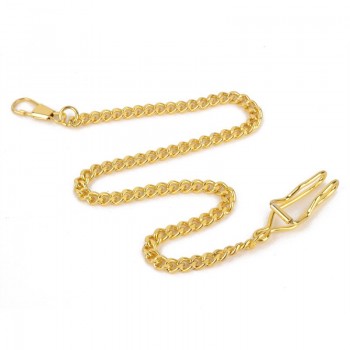 Bronze/Silver Vintage Style 5 Color For Choice Retail Alloy Pocket Watch Holder Necklace Chain For Men Women Collares