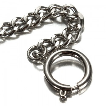 1pc Antique Vintage Silver Alloy Chain for Fob Albert Pendant Fob Pocket Watch Holder Quartz Watches High Quality NEW