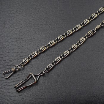 New Arrival Personality 1pc High Quality Alloy Steampunk Mens Pocket Watch Chain Black/Silver/Golden/Bronze/4 Colors For Choice