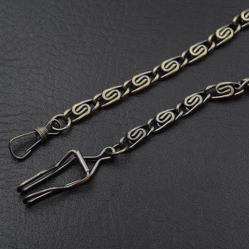 New Arrival Personality 1pc High Quality Alloy Steampunk Mens Pocket Watch Chain Black/Silver/Golden/Bronze/4 Colors For Choice