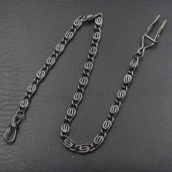 New Arrival Personality 1pc High Quality Alloy Steampunk Mens Pocket Watch Chain Black/Silver/Golden/Bronze/4 Colors For Choice