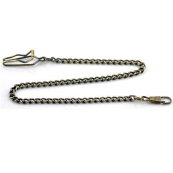 37.5cm Vintage Antique Quartz Pocket Watch Chain  Alloy Watch Chains Bronze/White/Black/Rose Gold