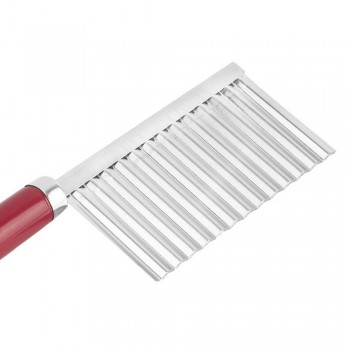 1pcs New Potato Knife Stainless Steel Potato Chip Dough Vegetable Crinkle Wavy Cutter High Quality Slicer Fruits Knife Food