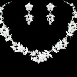 2017 NEW Fashion Luxury Charm Prom Wedding Bridal Jewelry Crystal Rhinestone Necklace Pocket Watch Chain Set L9153