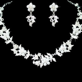 2017 NEW Fashion Luxury Charm Prom Wedding Bridal Jewelry Crystal Rhinestone Necklace Pocket Watch Chain Set L9153