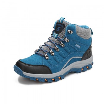 Bjakin Winter High Top Women Hiking Waterproof Trekking Boots Mountain Climbing Shoes Sports Rubber Sole Shoes Nubuck Men Couple