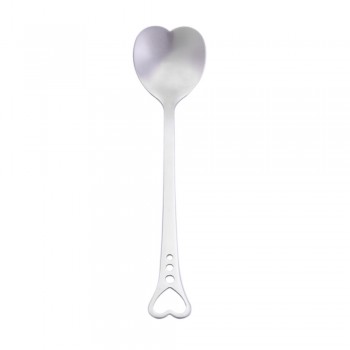 Creative Spoon Stainless Steel Cherry Blossoms Heart Shape Coffee Sugar Stirring Spoons Small Teaspoons Dessert Spoon Flatware