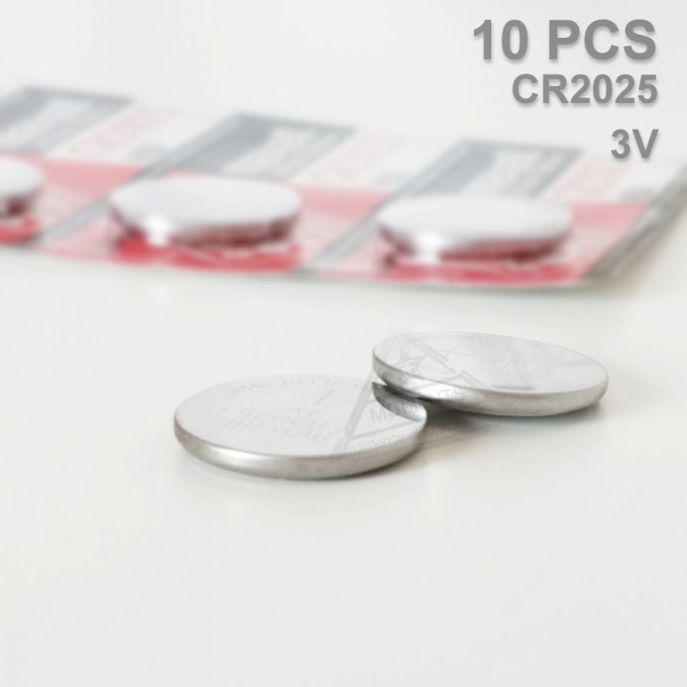 10 PCS CR2025 Cell Coin Battery for Watch Harameen Fajr Watch HA-6102 6506 WA-10 WQ-18 WY-16 WS-06 WR-02 WL-08 WP-04 WB-20 WF-14