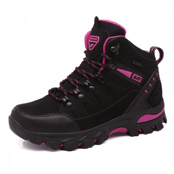 Outdoor Sneakers Waterproof Hiking Shoes Men Women Leather Mountain Hiking Boots Couple Winter Trekking Trail Climbing Shoes