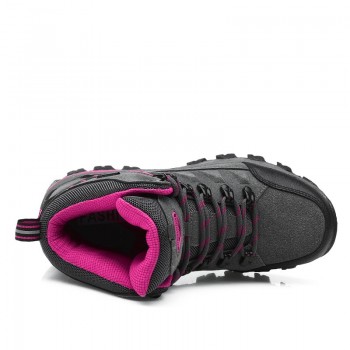 Outdoor Sneakers Waterproof Hiking Shoes Men Women Leather Mountain Hiking Boots Couple Winter Trekking Trail Climbing Shoes