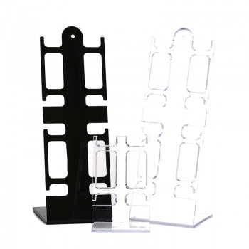Plastic Stand Rack General Showcase Shelf PortableWatch storage box case jewelry display stand 2-holder rack showcase shelf