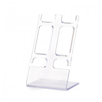 Plastic Stand Rack General Showcase Shelf PortableWatch storage box case jewelry display stand 2-holder rack showcase shelf