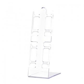 Plastic Stand Rack General Showcase Shelf PortableWatch storage box case jewelry display stand 2-holder rack showcase shelf