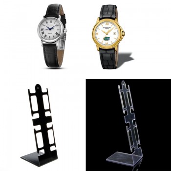 Free delivery Portable 4 Slots Plastic Watch Bracelet Showcase Display Stand Holder Rack
