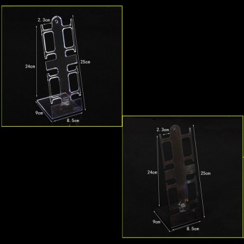 Free delivery Portable 4 Slots Plastic Watch Bracelet Showcase Display Stand Holder Rack