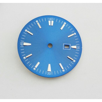 Bliger 35mm watch Dial  fit Miyota 8205/8215/821A,Mingzhu 2813/3804,eta 2836/2824 movement watch case Black round dial