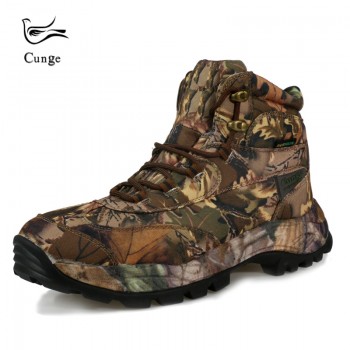 Men Outdoor Waterproof Hiking Shoes Boots Military Tactical Desert Combat Ankle Boots Army Boots Camouflage Shoes