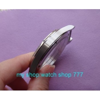 Sapphire crystal parnis 44MM 316L stainless steel watch case fit 6497/6498 Mechanical Hand Wind movement 05A