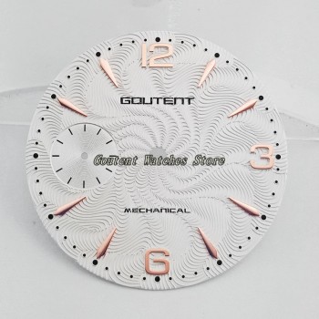 36.8mm Goutent Watch Dial Kit ETA 6497,Seagull st36 Mechanical Mens Watch Faces (6 Styles of Faces)