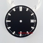 28.5mm no logo luminous date window Watch Dial fit MIYOTA 8215 821A Mingzhu 2813 Automatic Movement 40mm size watch case
