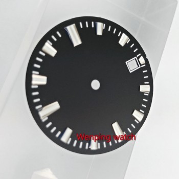 28.5mm no logo luminous date window Watch Dial fit MIYOTA 8215 821A Mingzhu 2813 Automatic Movement 40mm size watch case