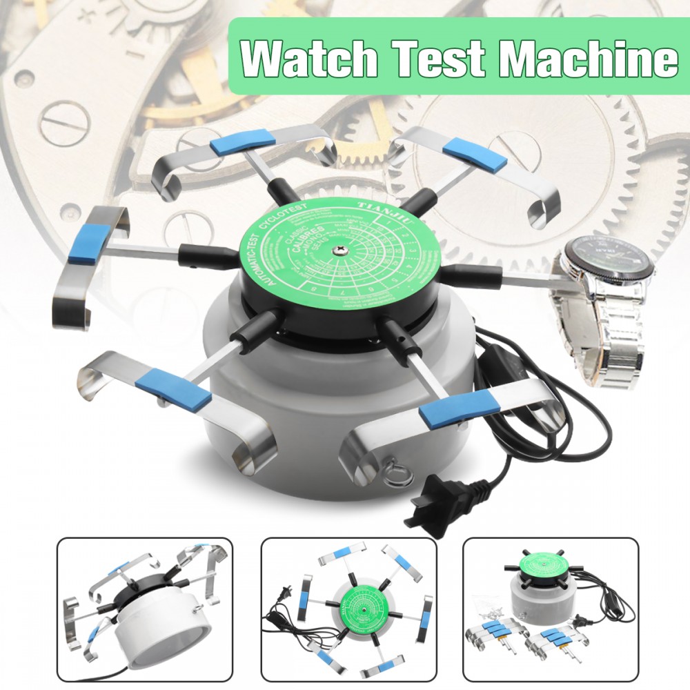 Cymii US Standard 110V-220V Professional Automic-Test Cyclotest Watches Tester Watch Test Machine Six Watches Position