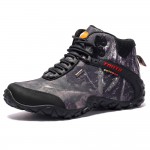 Newest Men Hiking Shoes Waterproof Canvas Outdoor Shoes Anti-skid Mountain Climbing Fishing Boots Sneakers Sport hunting Shoes
