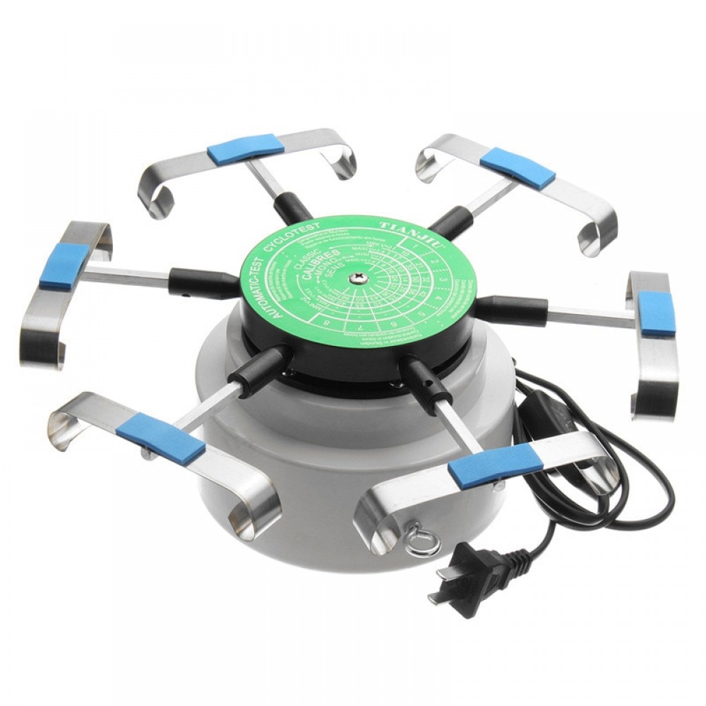 Professional Automatic Test Cyclotest Watch Tester Watch Machine Watch Winders for Six Watches At One Time 110V-220V US Plug