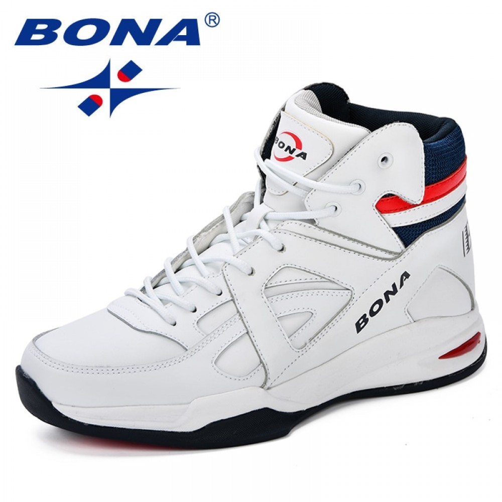 BONA Baskets Homme 2018 Men Basketball Shoes Cow Split Men Shoes Outdoor Flat High Top Sport Shoes Men Trainers Zapatillas Comfy