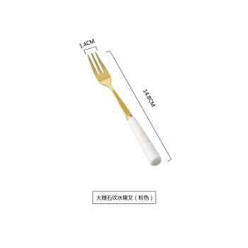 Marble Ceramic Dinner Set Cutlery Knives Forks Spoons Kitchen Dinnerware Stainless Steel Home Party Tableware Set Dropshipping