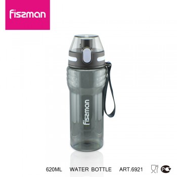 Fissman BPA Free Tritan Material 2019 New 620 ml Water Bottle Drinkware Camping Hiking Travel My Drink Water Sport Bottle