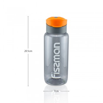 Fissman 2019 New Water Bottle Drinkware Camping Hiking Travel Sport My Drink  650 ml Plastic Bottle