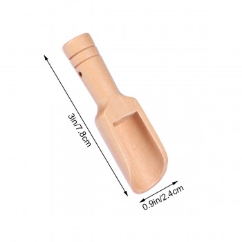 3pcs Nontoxic Ecofriendly Wooden Bath Salt Spoon Candy Spoon Scoops Kitchen Supplies Cutlery Tableware wholesale